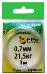 Поводковый материал Fish Season 0.60мм 17.5кг 3м флю FS-FL3-060
