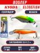 Воблер KYODA Globefish Minnow-77SP, длина 7,7 см, вес 10.0 гр цвет P1247-1, заглубление 0,8-1,2 м