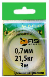 Поводковый материал FISH SEASON 0.35мм 7.9кг 3м флюорокарбон FS-FL3-035