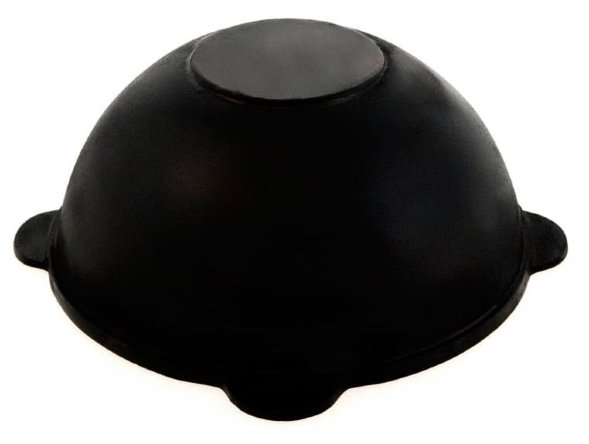 Казан DAVR Metall узбекский чугунный 8 л. плоское дно с крышкой