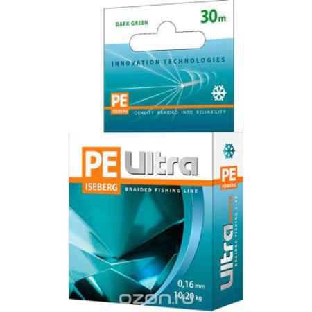 Леска-шнур Aqua Pe Ultra Iceberg 30м*0.06мм темно-зеленая