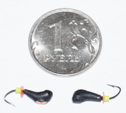 Мормышка вольфрамовая Уралка-перевертыш 3 с коронкой Медь 424