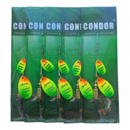 Блесна вращающаяся Condor Gourmet Tandem размер 3, вес 8,0 гр, цвет CB01 5шт