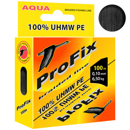 Леска плетеная AQUA ProFix Black 0.10 100м