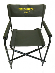 Кресло President Fish складное базовый вариант сталь зелен. арт.6207 010