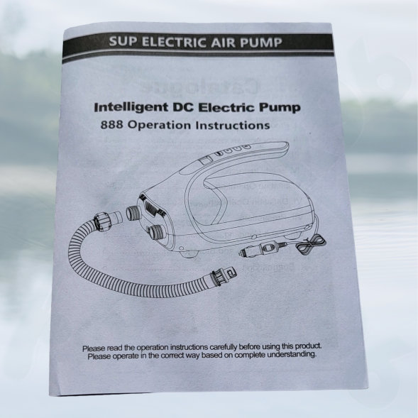 Насос электрический двухступенчатый HT-888 Seanovo для лодок ПВХ, сабов, матрасов, палаток 0,34-1,38 атм крокодил