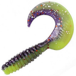 Твистер YAMAN PRO Spiral, р.2.5 inch, цвет #26 - Violet Chartreuse уп.10 шт