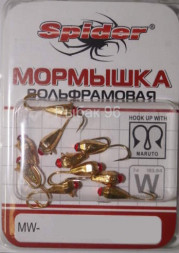 Мормышка W Spider Капля с ушком больш. грани MW-SP-5240A-GO с камнем, цена за 1 шт.