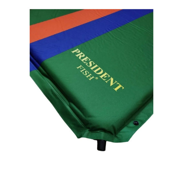 Коврик самонадувной President Fish 3см зел. с подголов. 192*66 8803005