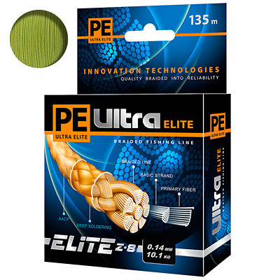 Шнур Aqua PE Ultra Elite Z-8 0,14mm 135m